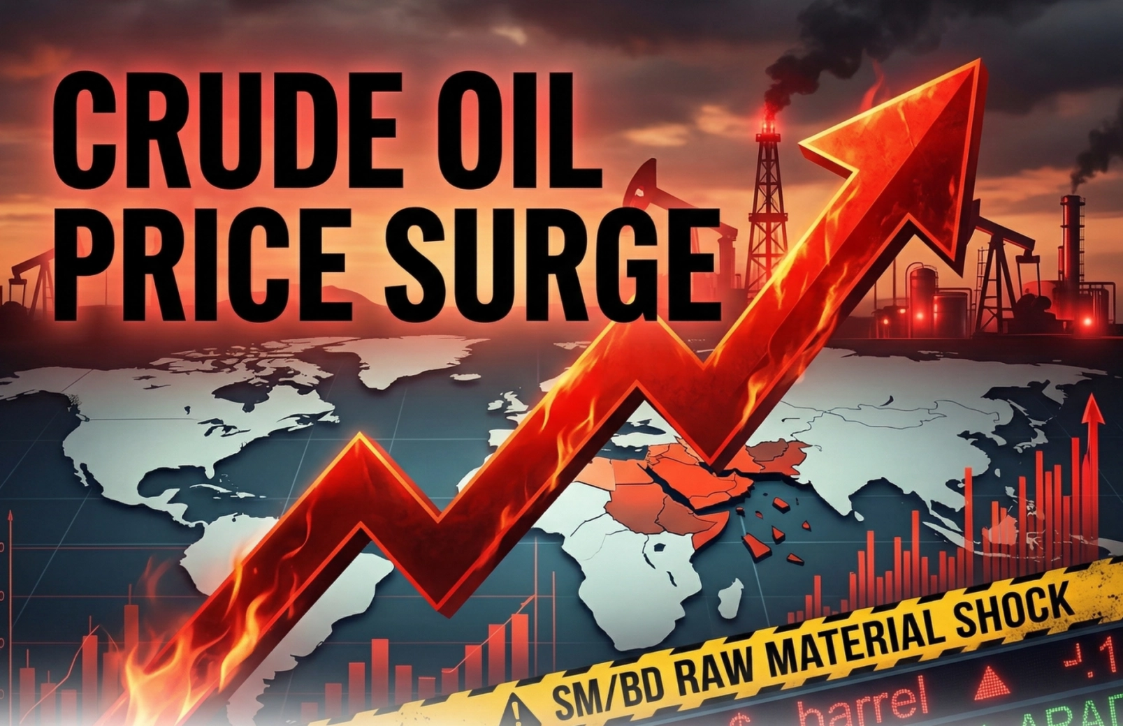 【市場脈動】美伊衝突引發原物料震盪：苯乙烯 (SM) 與 丁二烯 (BD) 走勢對 TPR 價格 的影響解析